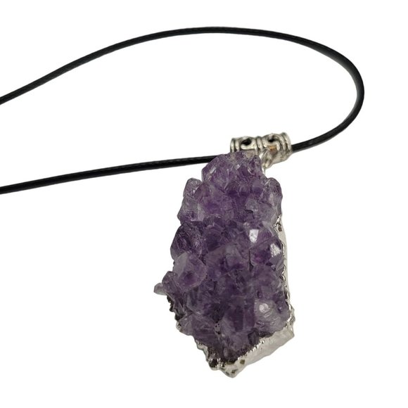 Jewelry - Amethyst Druze Necklace